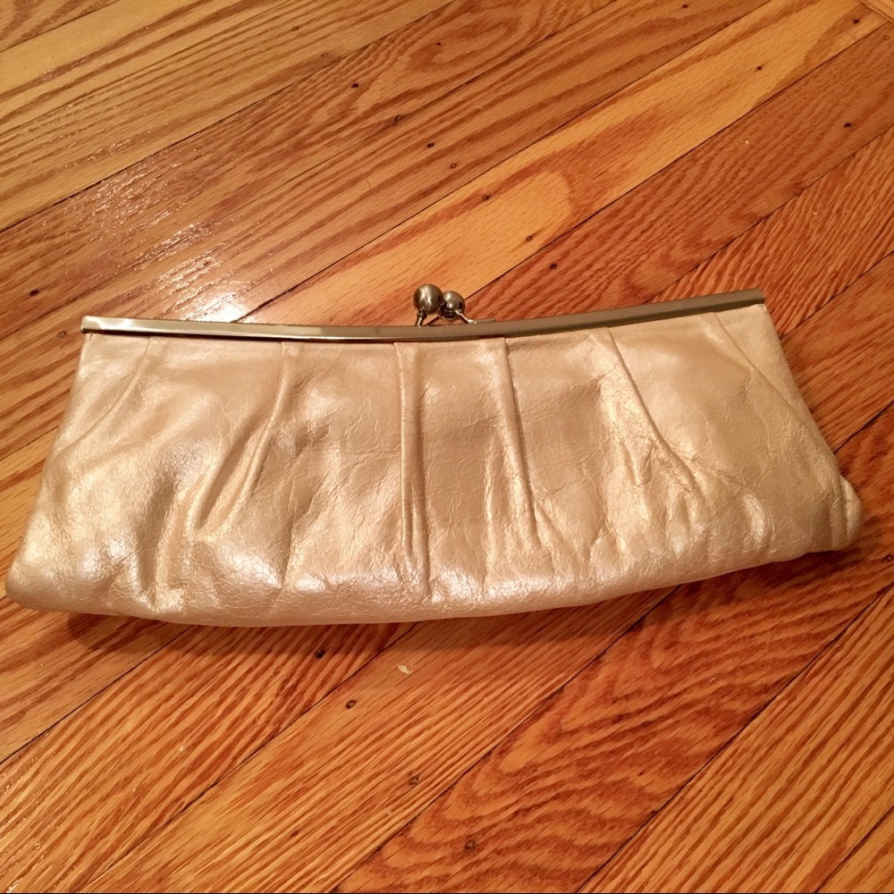 HOBO International Champagne Clutch